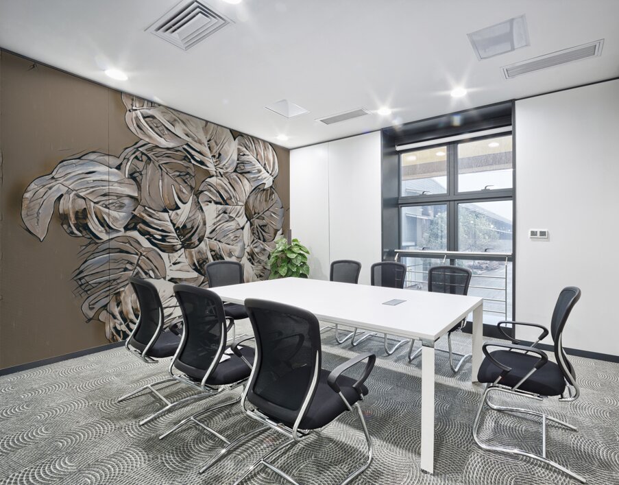 Monstera machinations  Wall Printing