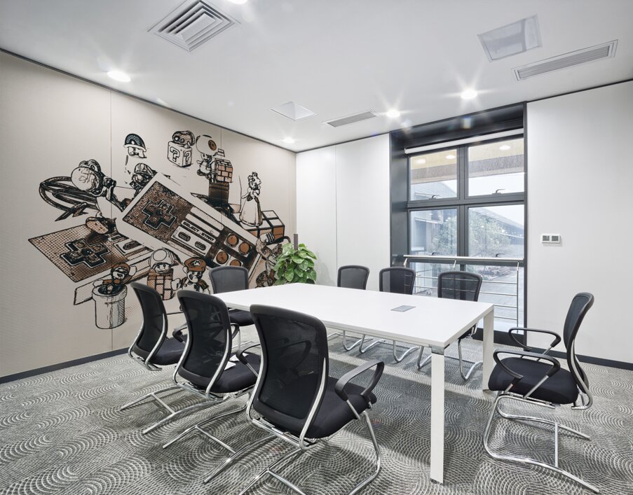 A retro gaming landscape Wall Printing