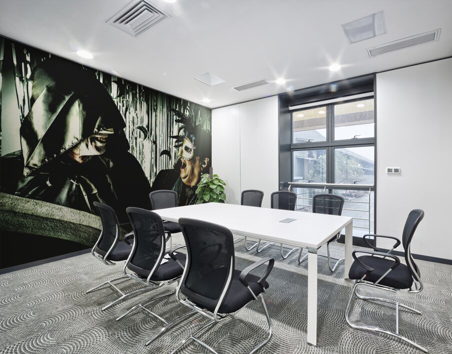 A grim meeting Wall Printing