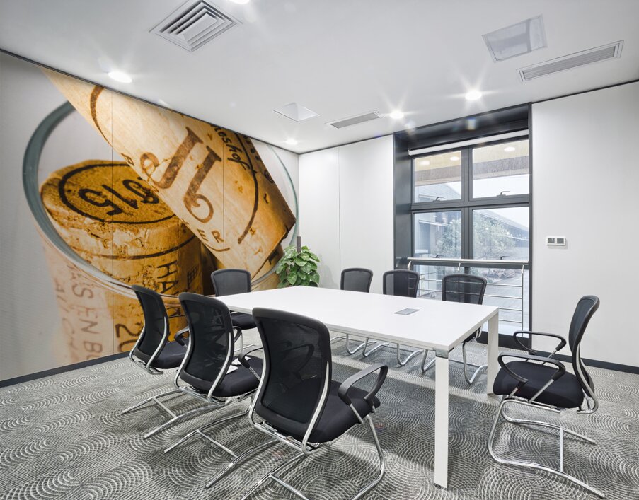 Corks gathering Wall Printing