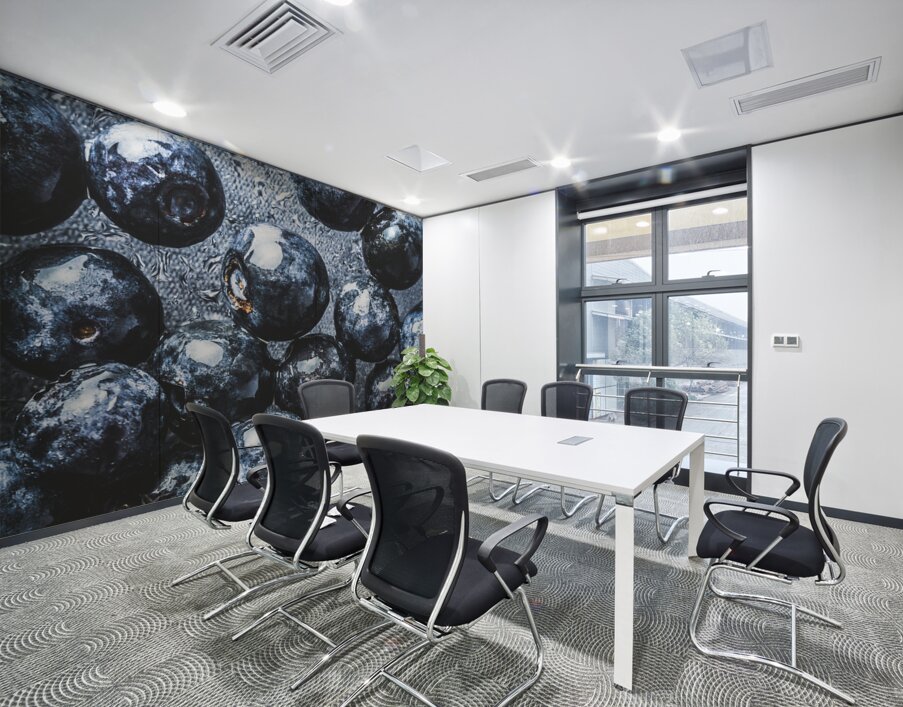 Deepest blacks are blue Wall Printing