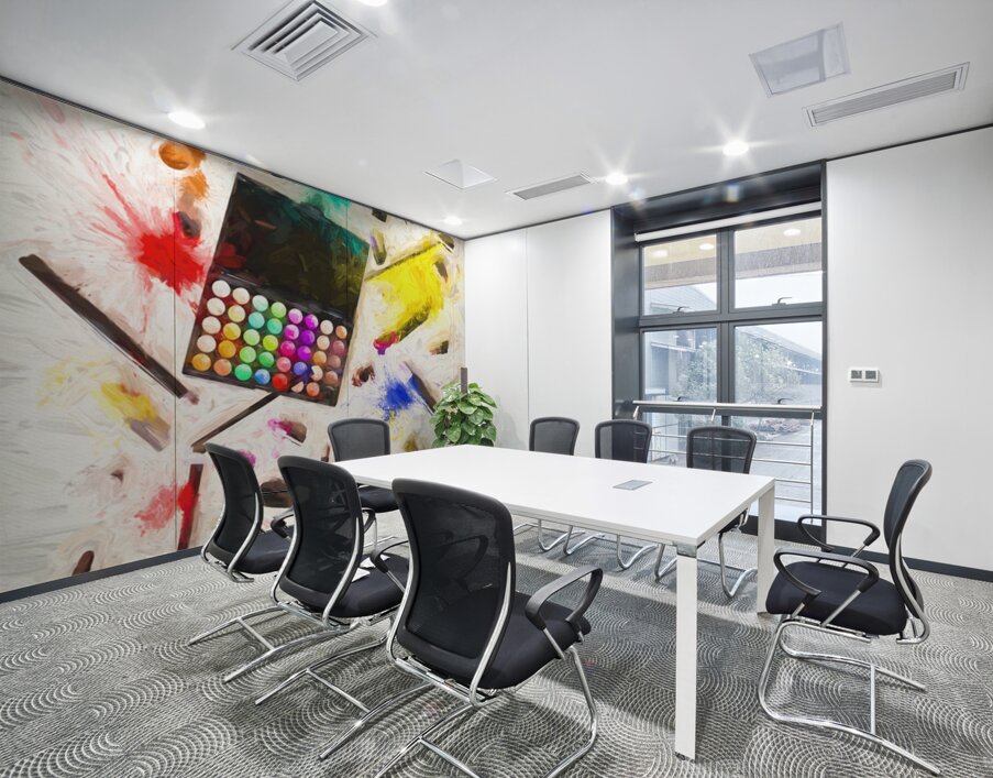 Explosion Of Color Wall Printing