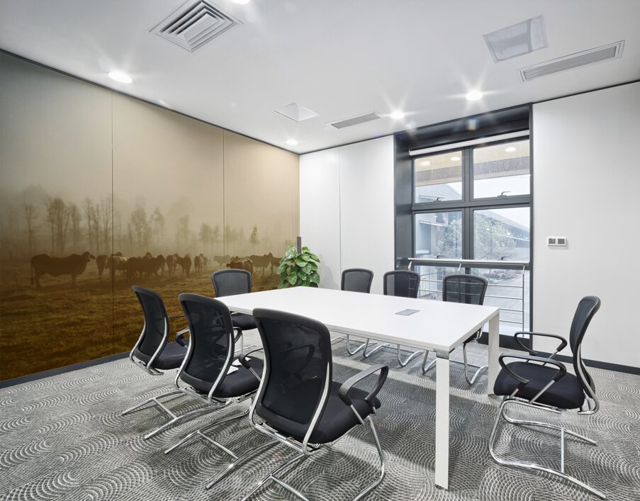 Foggy Farm Wall Printing