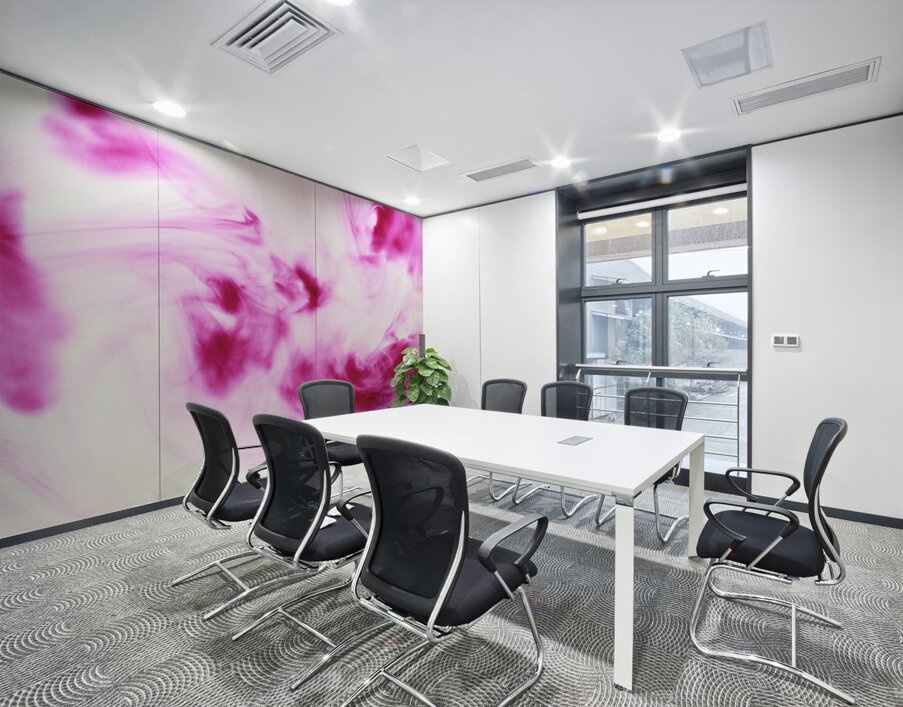 Lines And Waves Wall Printing