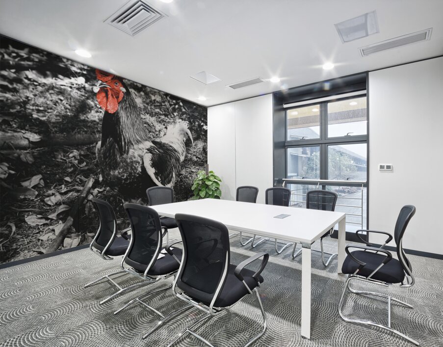 Red Rooster Wall Printing