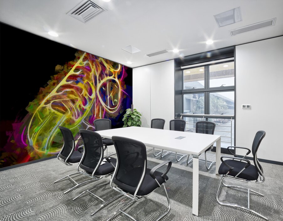 Night Disco At The Roller Rink Wall Printing