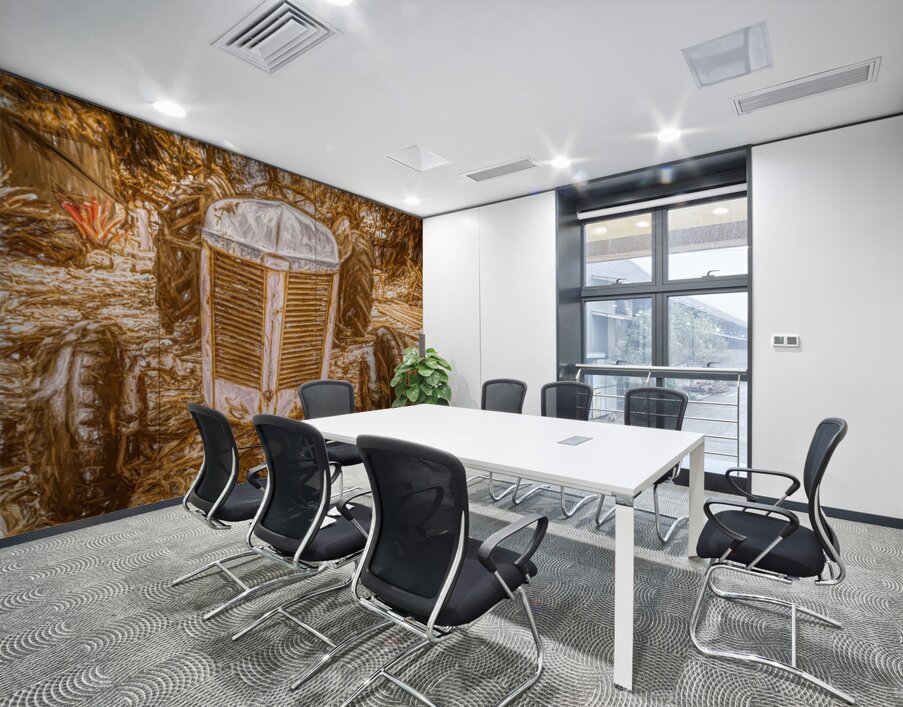 Timeworn Tractor Wall Printing