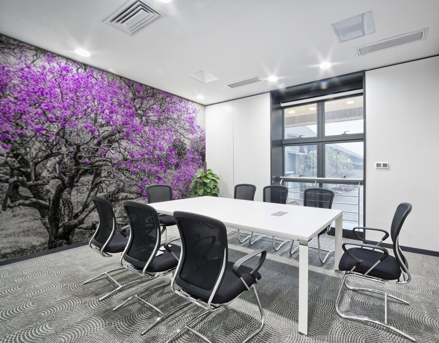 Jacaranda Hues Wall Printing