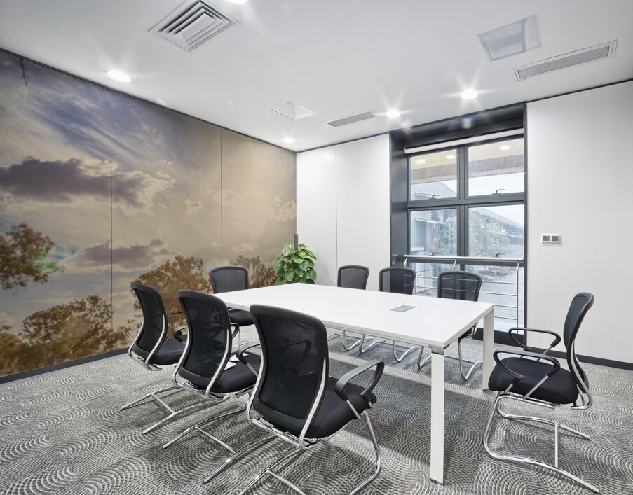 Bleached Country Vertices Wall Printing