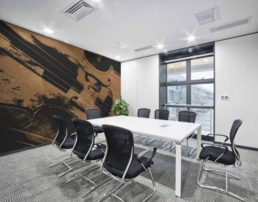 A Wooden Performance  Wall Printing