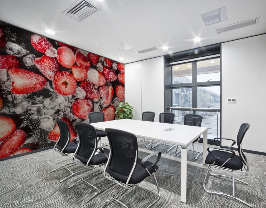 Frozen Strawberries Wall Printing