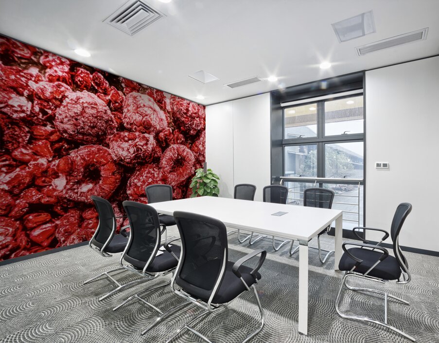 Frozen Raspberries Wall Printing
