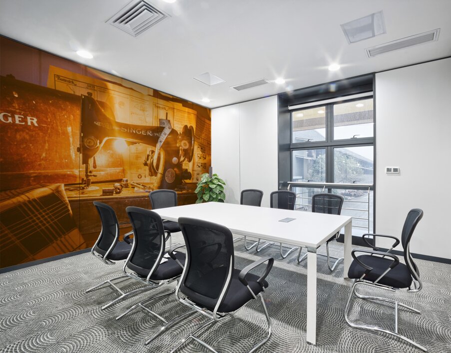 Old Stitch Industry Wall Printing