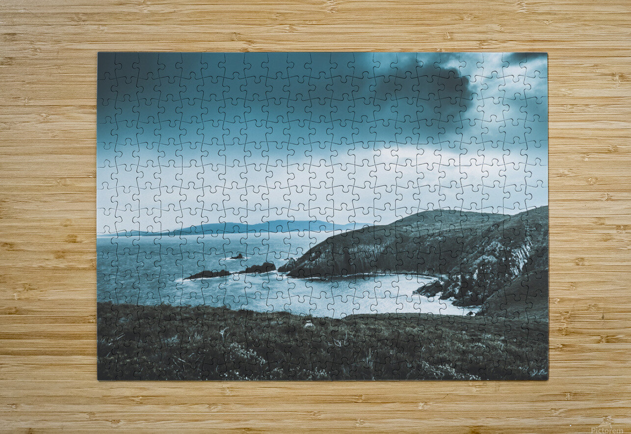 Dark tense and dramatic sea cliffs Jorgo Puzzle printing