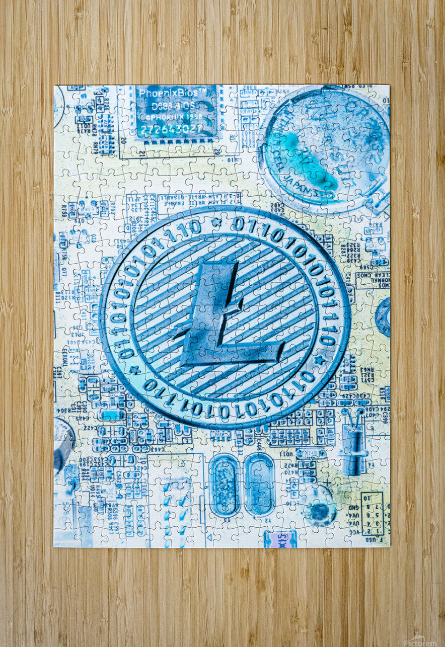 Litecoin design Jorgo Puzzle printing