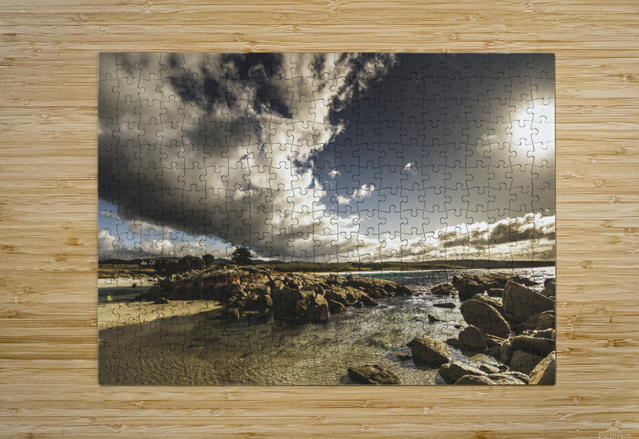 Smoke like clouds on The Bay Of Fires Jorgo Puzzle printing