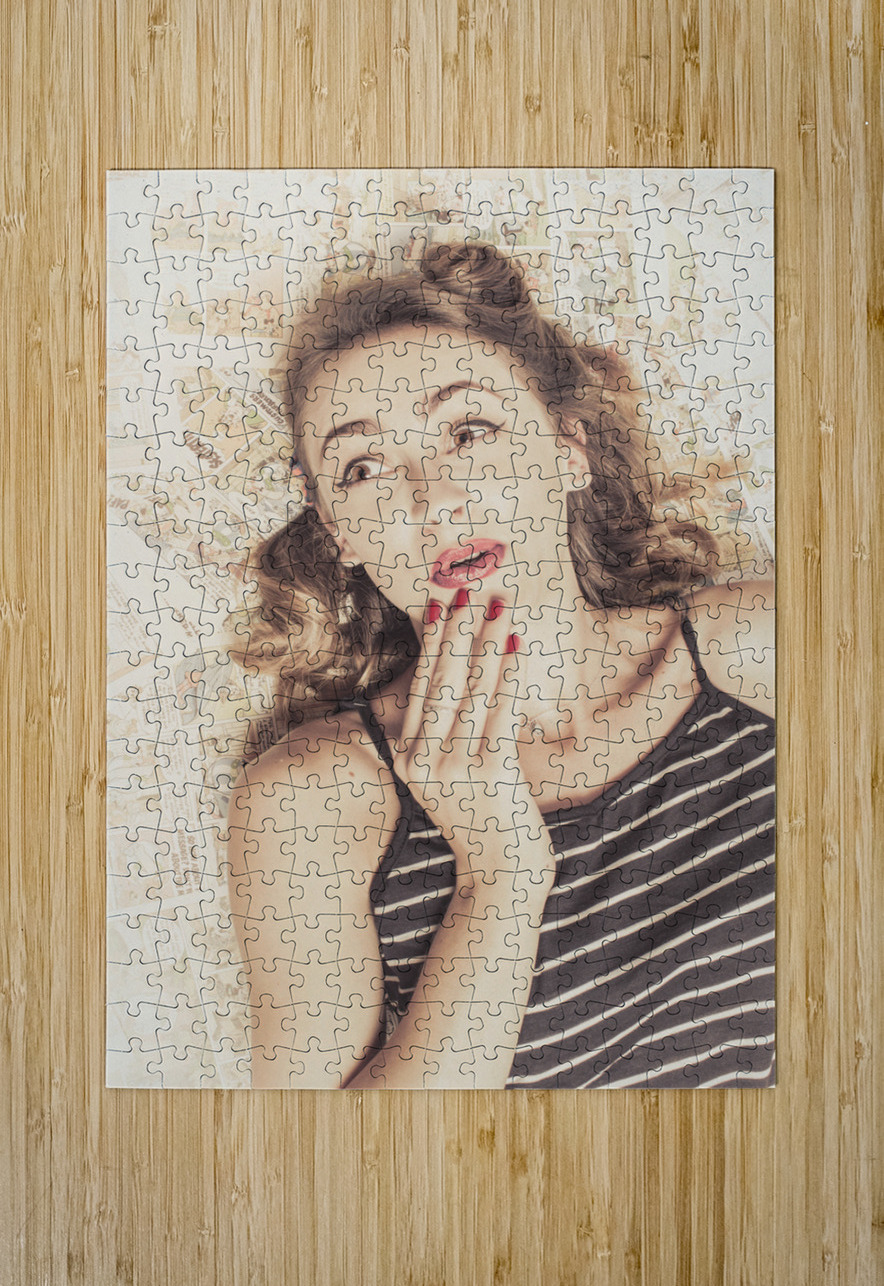 Comics collector pin up girl Jorgo Puzzle printing