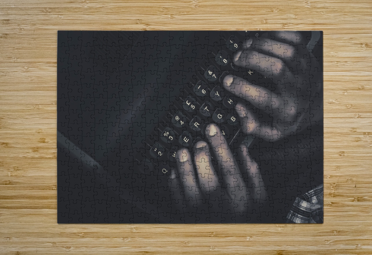The typist. The key strokes. The pressing details Jorgo Puzzle printing
