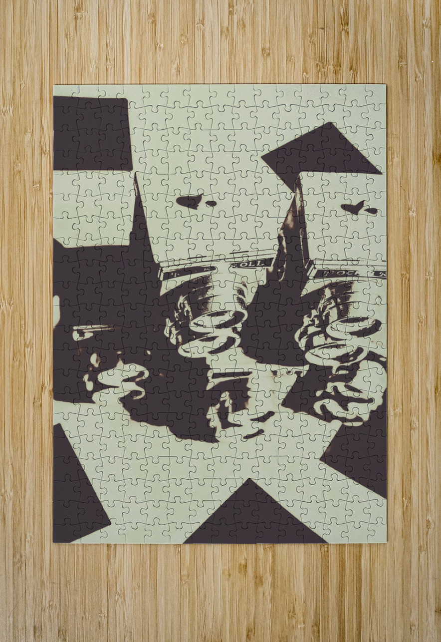 Monochromatic antique cameras and photos Jorgo Puzzle printing