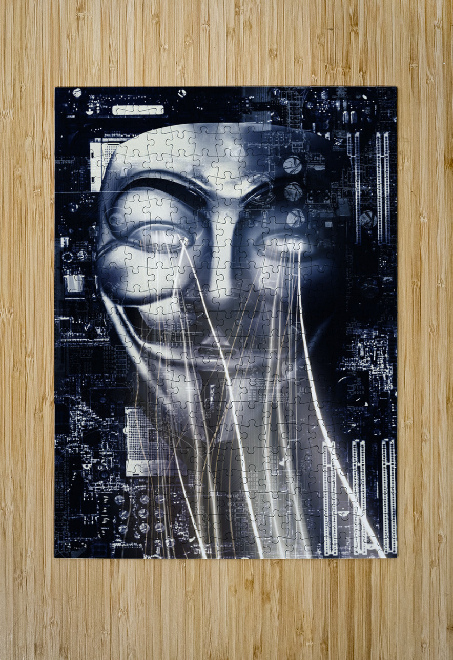 The Anonymous eyes of civil unrest Jorgo Puzzle printing