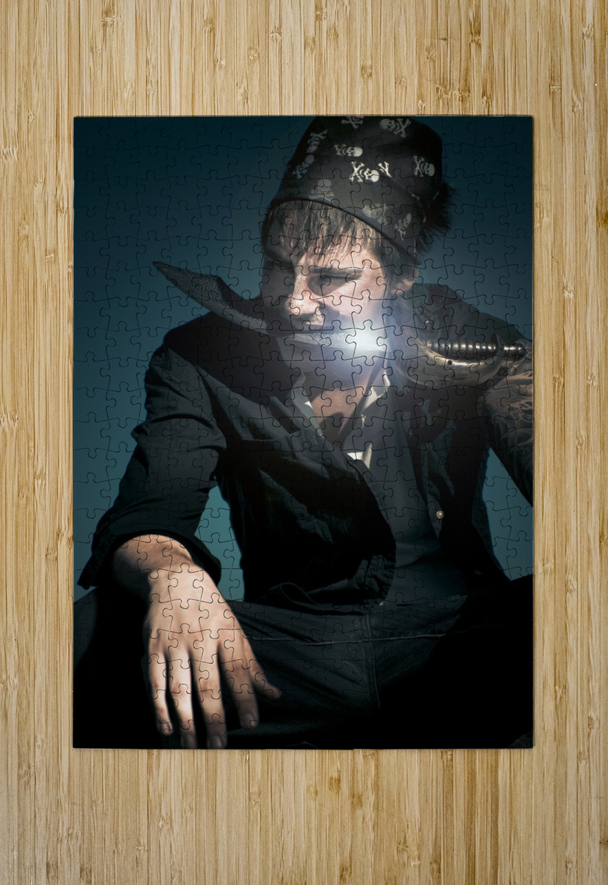 Scary Pirate With Sword Jorgo Puzzle printing