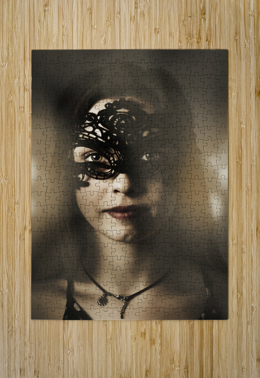 Beautiful party woman at luxury night ball Jorgo Puzzle printing