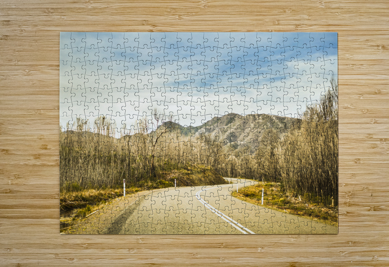 Rural road to Australian mountains Jorgo Puzzle printing