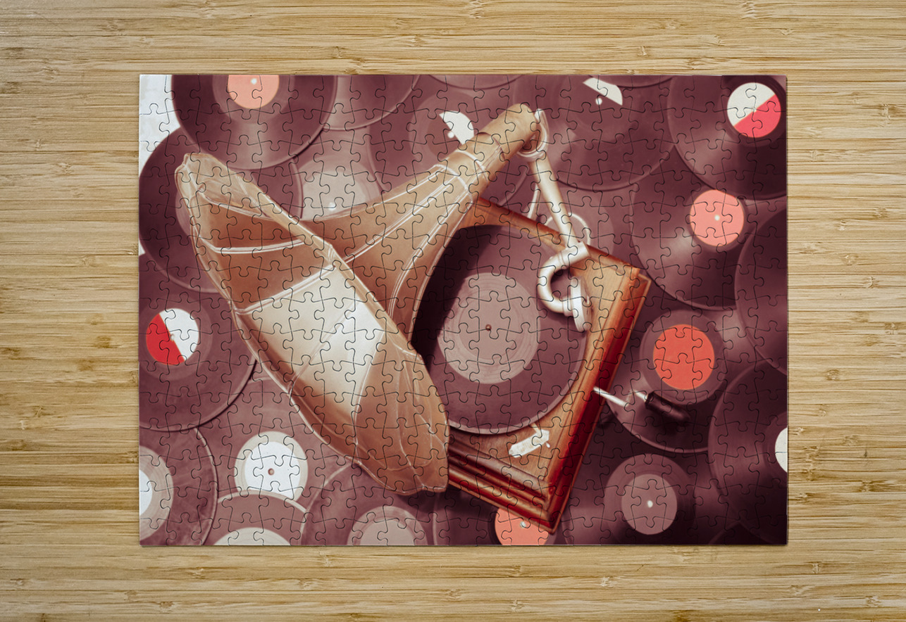 Phonograph music player Jorgo Puzzle printing