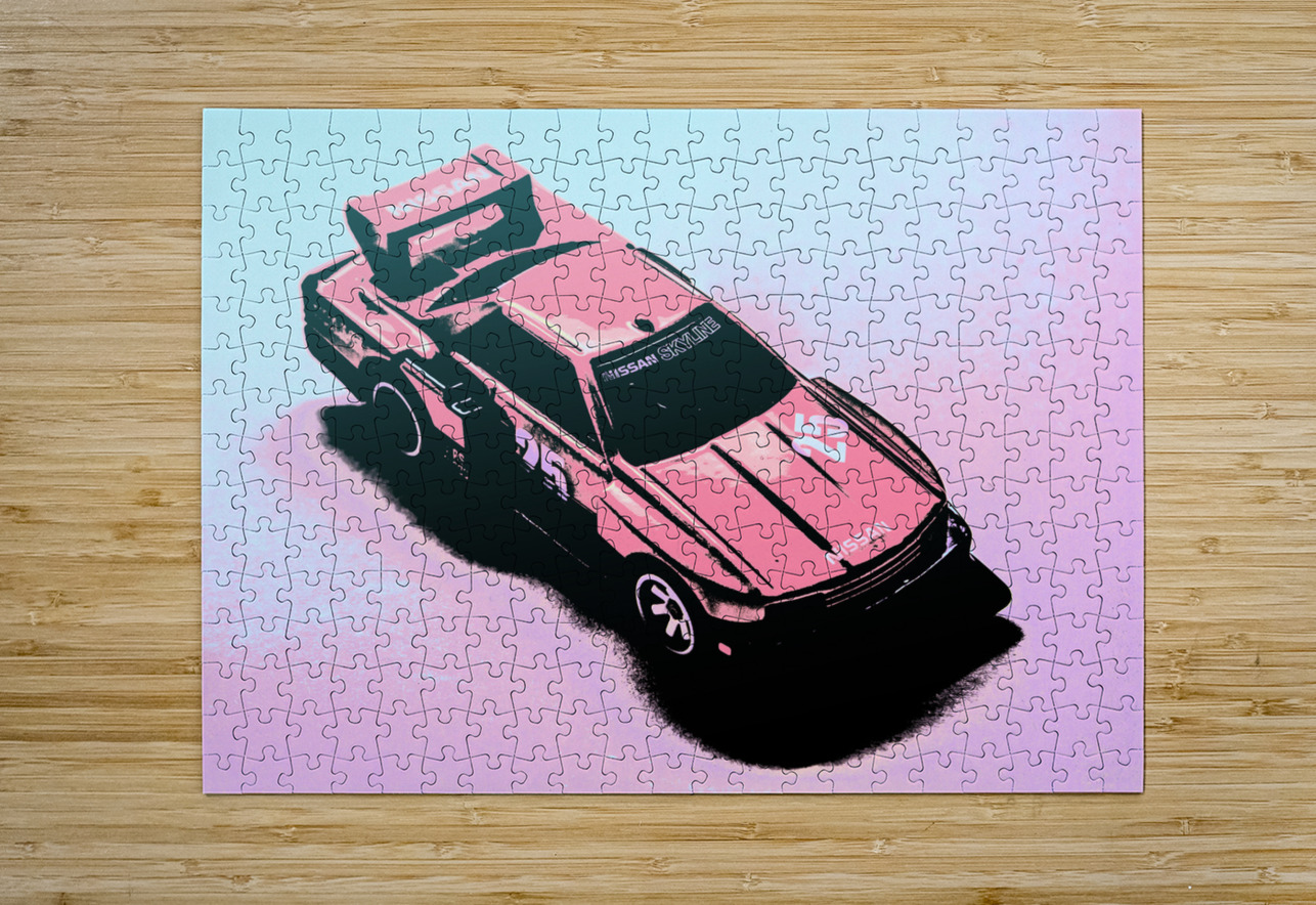 Retro race colours Jorgo Puzzle printing