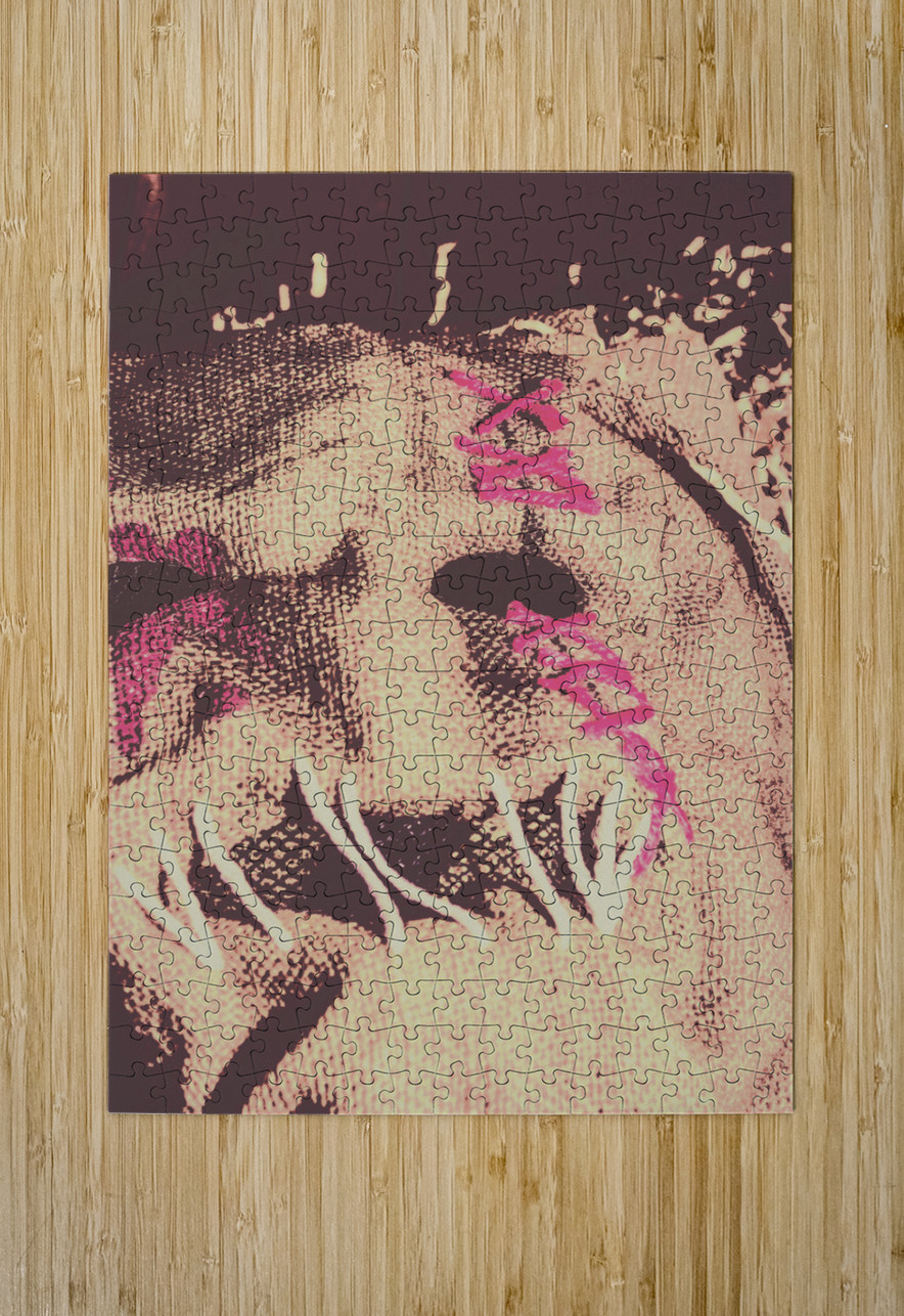 Vintage scarecrow mask Jorgo Puzzle printing