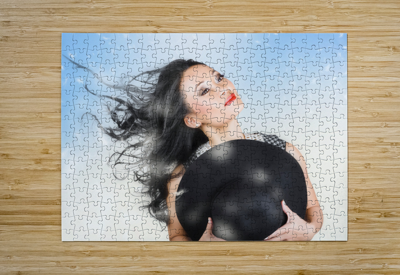 Hair makeup and fashion portrait. Calm of freedom Jorgo Puzzle printing