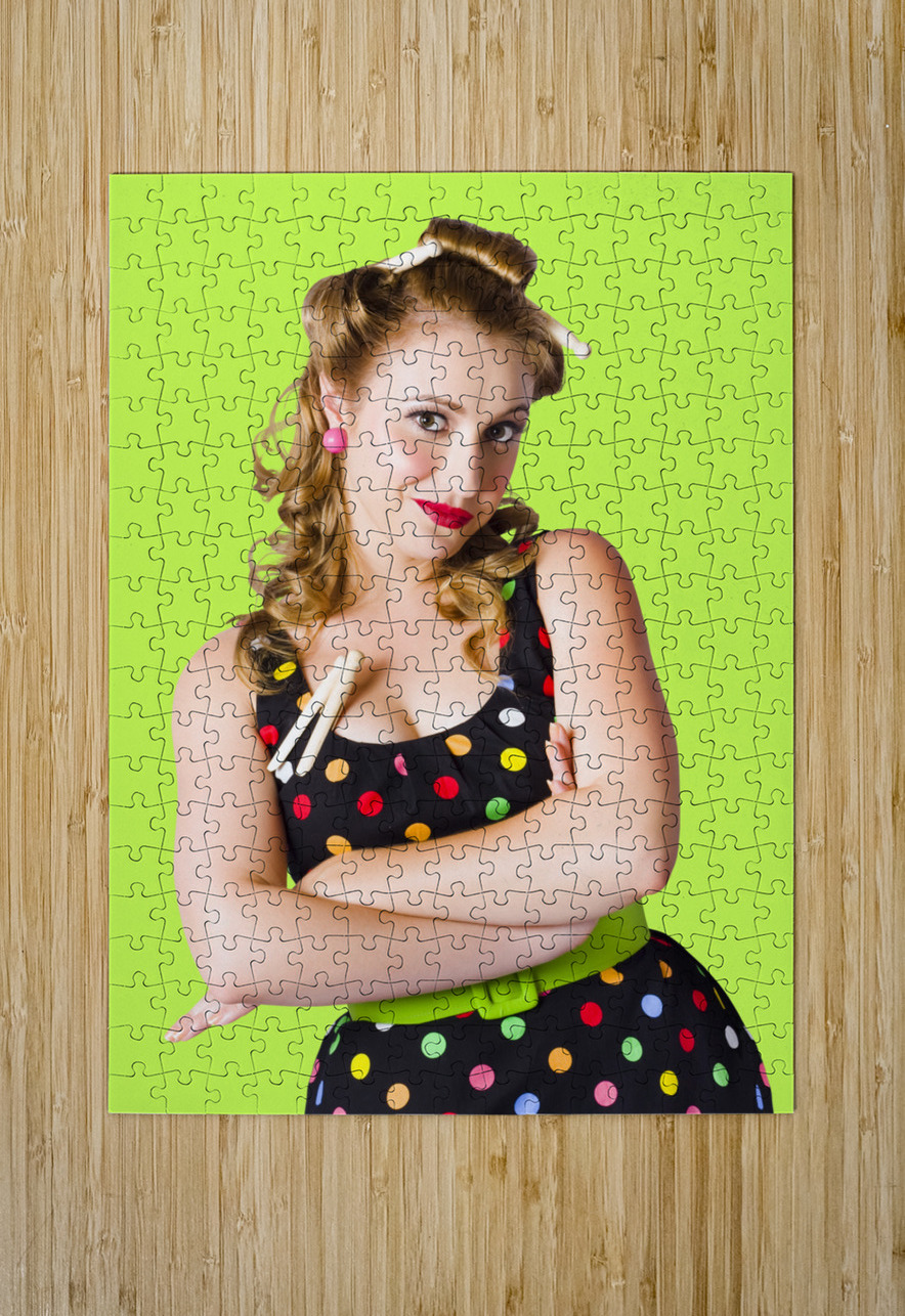Happy young housewife Jorgo Puzzle printing