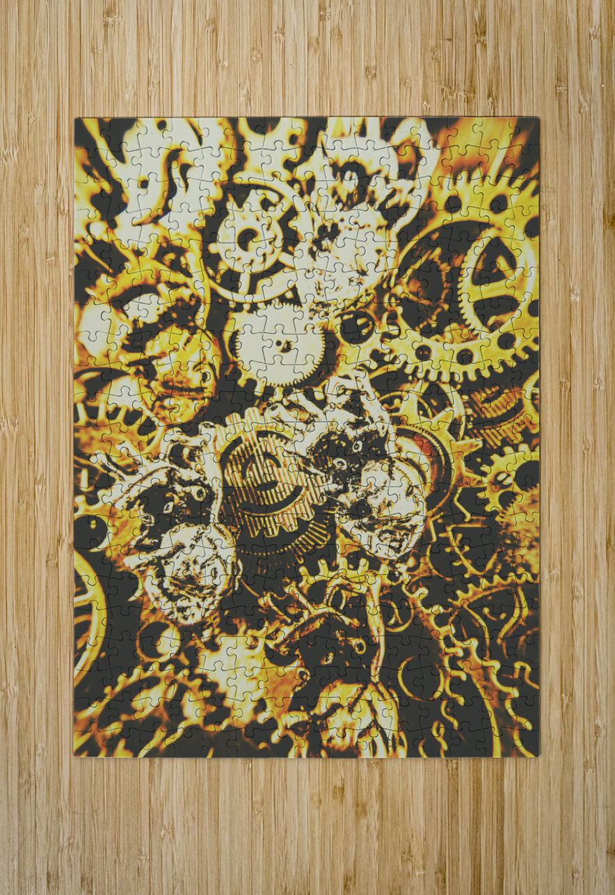 The steampunk heart design Jorgo Puzzle printing