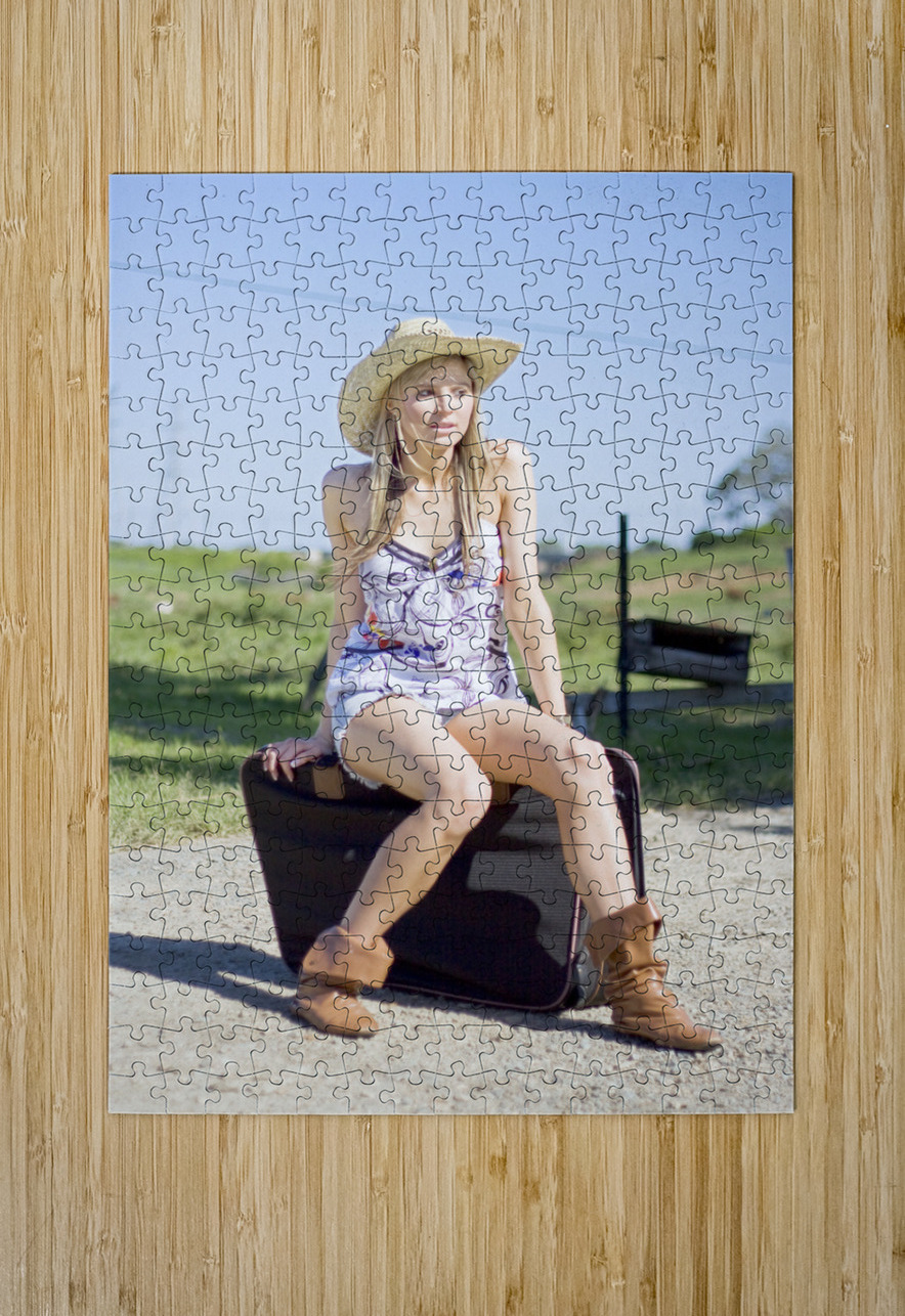 Outback Holiday Woman Jorgo Puzzle printing