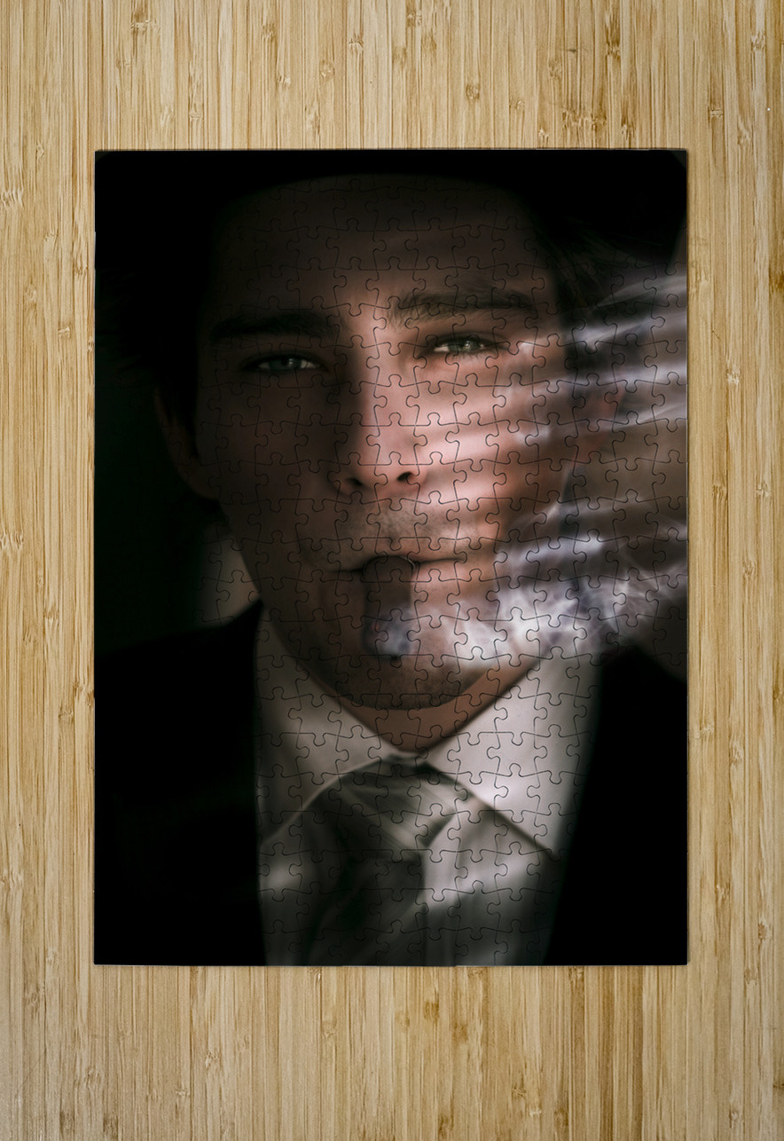 Business Man Smoking Cigar In Victory And Success Jorgo Puzzle printing