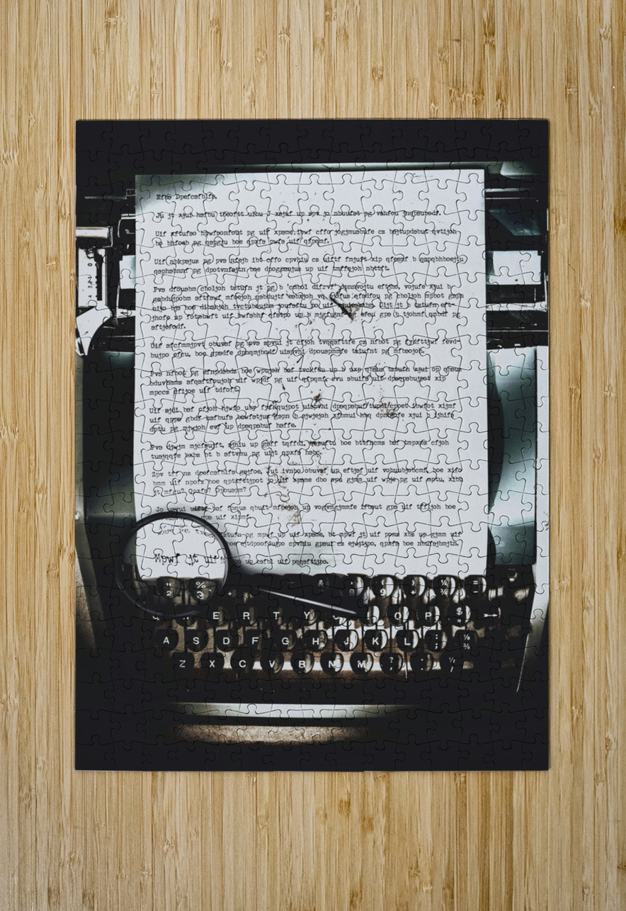 An encryption to break the oppression Jorgo Puzzle printing