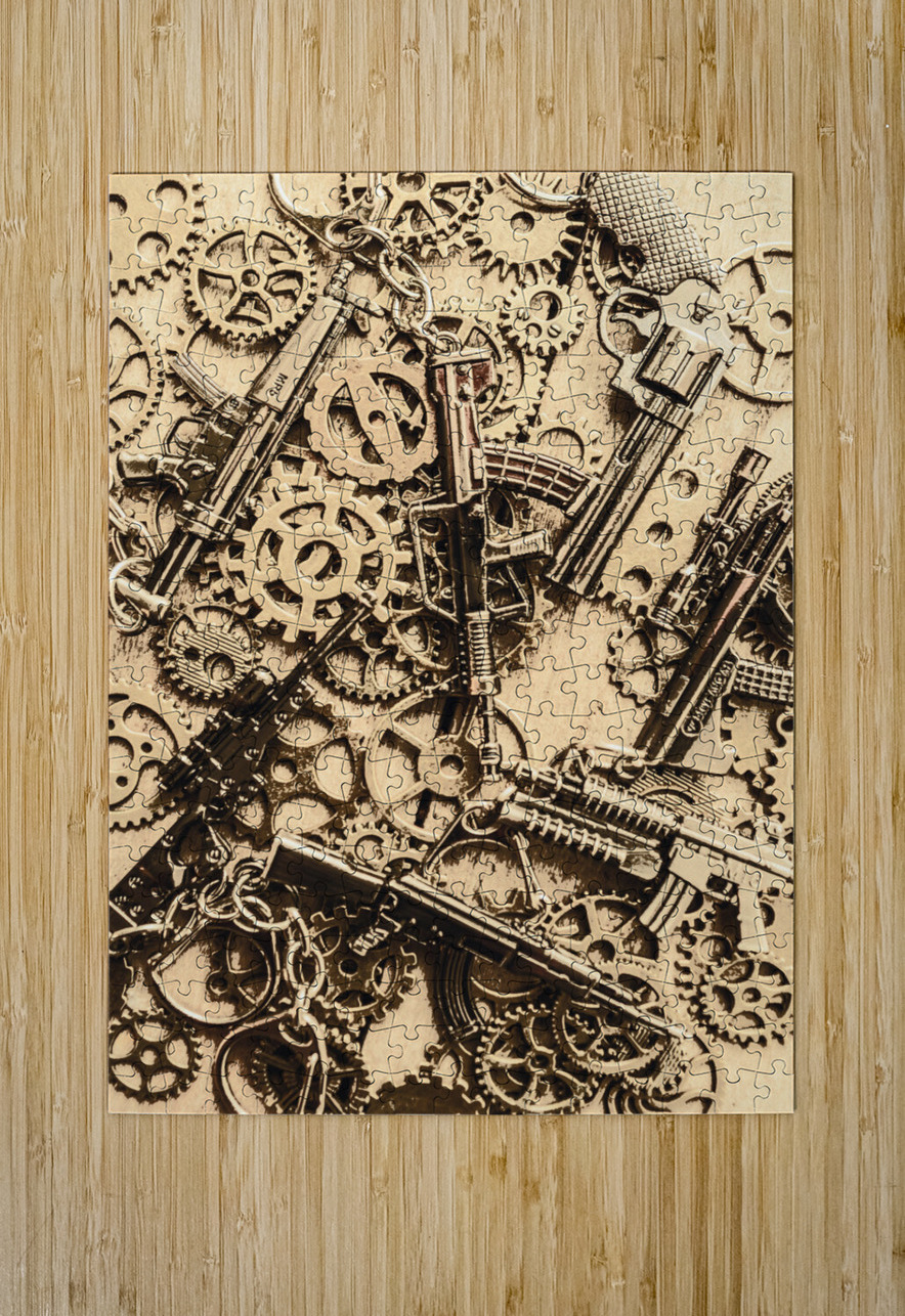 Pistol parts and rifle pinions Jorgo Puzzle printing
