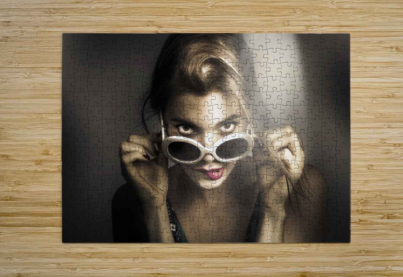 Dark fashion pinup model Jorgo Puzzle printing