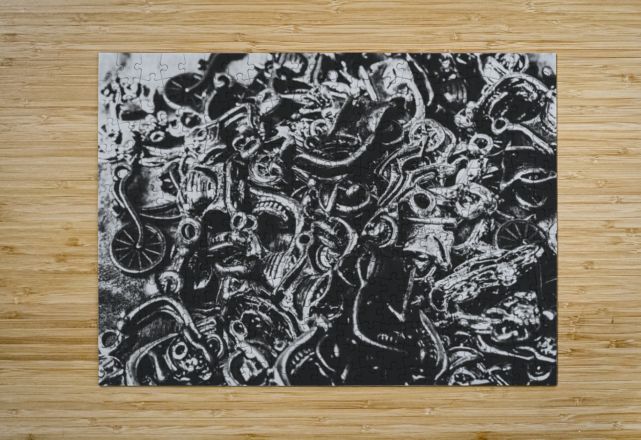 Scooter mechanics abstract Jorgo Puzzle printing