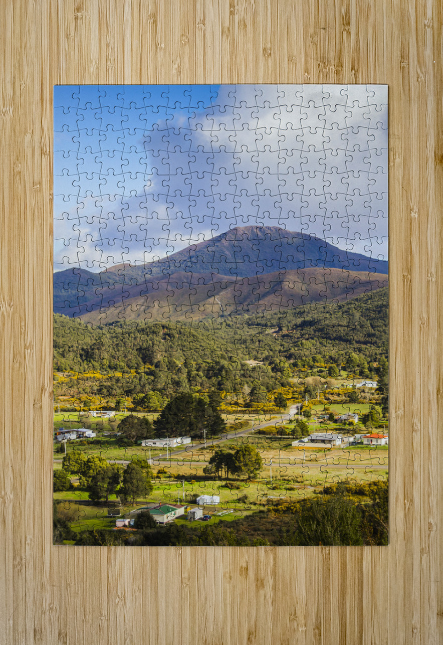 Mount Zeehan Valley Town. West Tasmania Australia Jorgo Puzzle printing