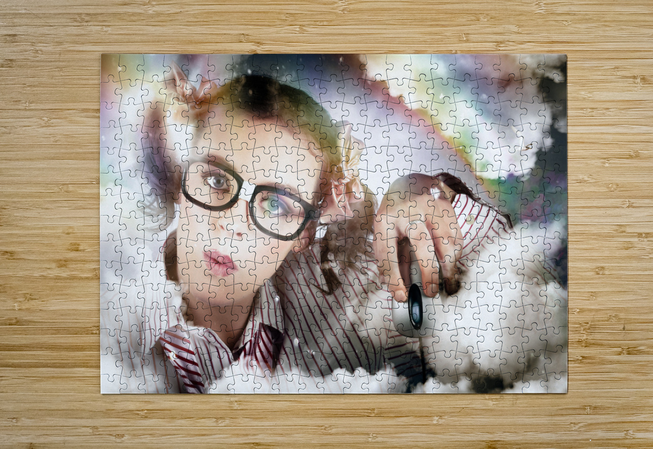 Technology Smart Woman Using Cloud Computing Jorgo Puzzle printing