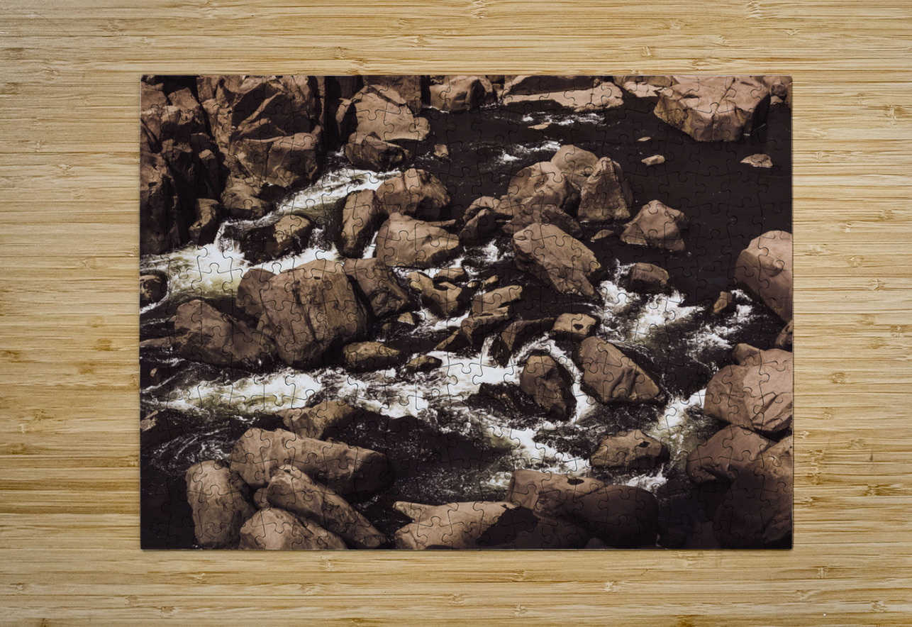 Rocky Launceston river from Cataract Gorge Jorgo Puzzle printing