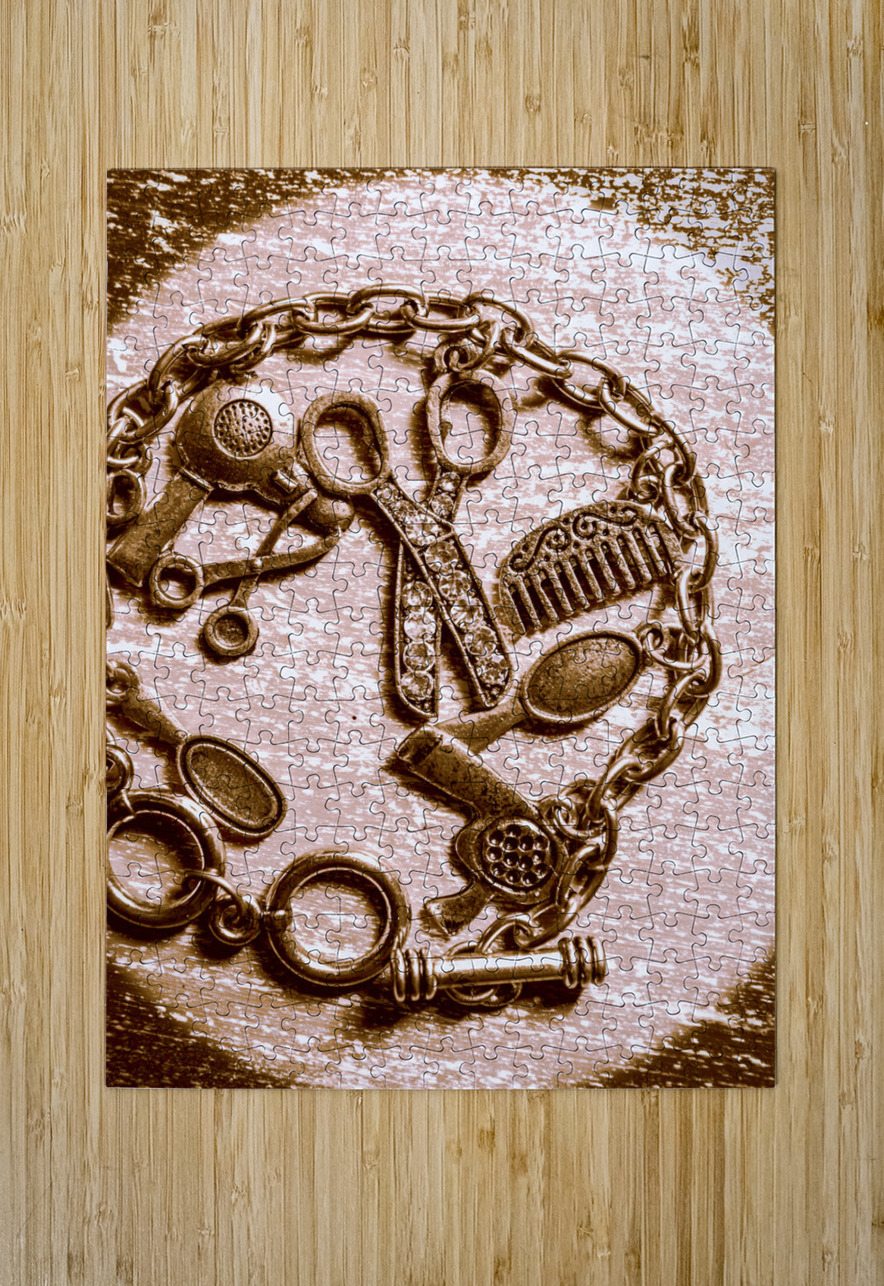 Vintage hairdressing charm Jorgo Puzzle printing
