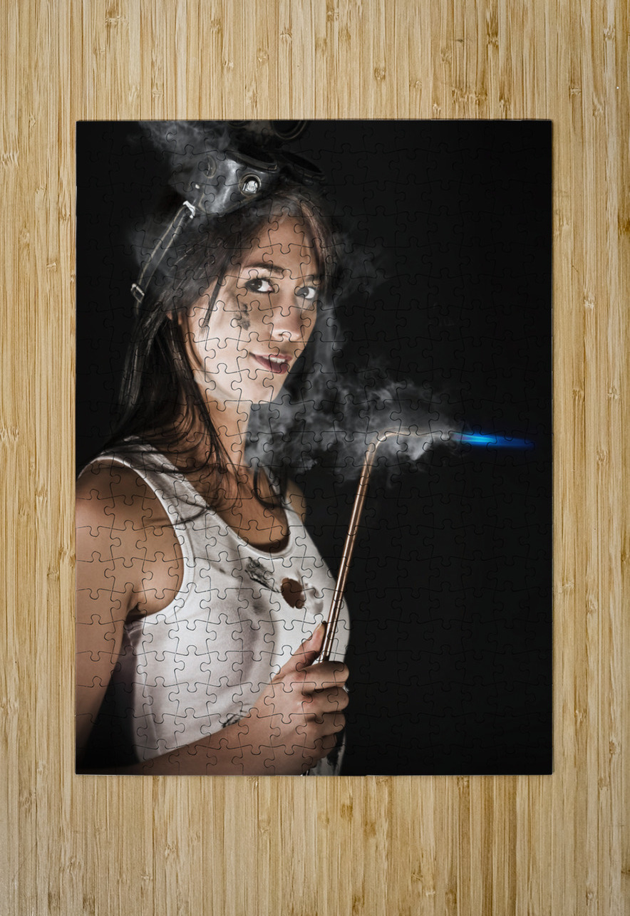 Lady Boilermaker At Work Jorgo Puzzle printing