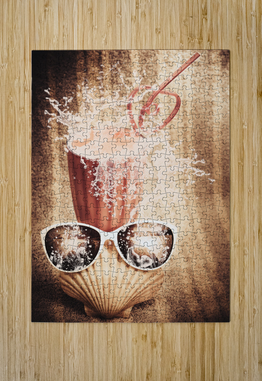 Beach milkshake with a strawberry splash Jorgo Puzzle printing