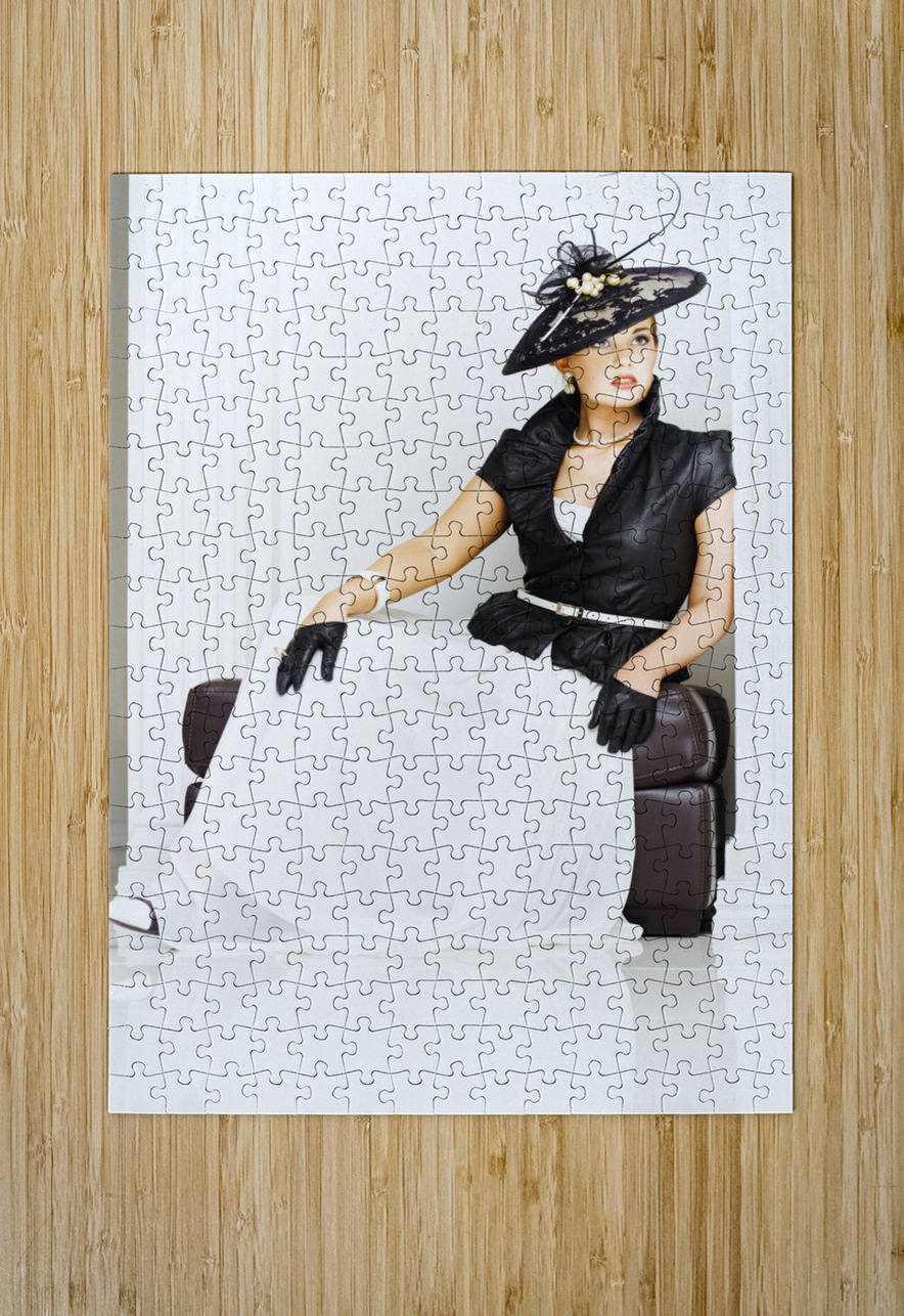 Beautiful Sexy Girl In High Fashion Jorgo Puzzle printing