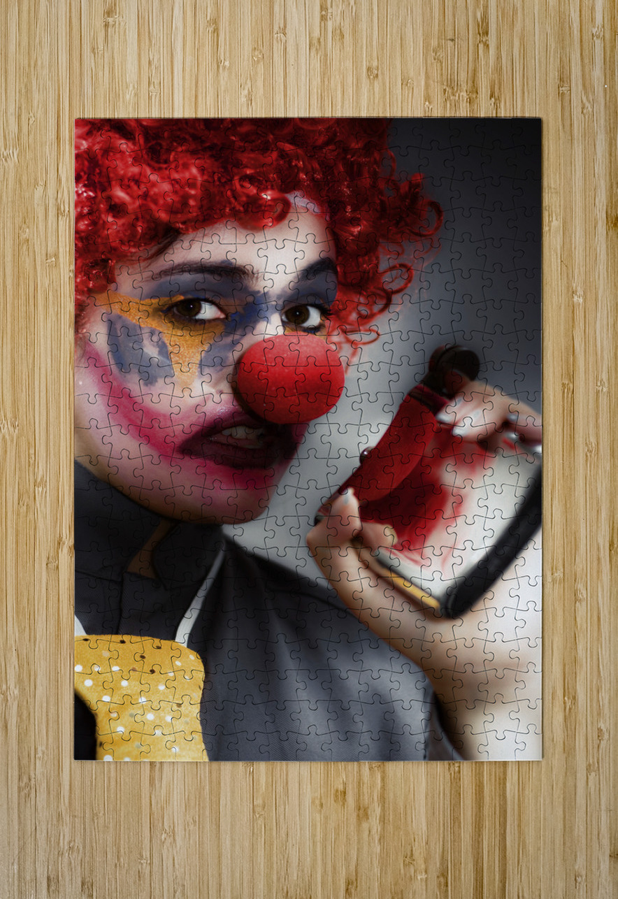 Clown Holding Flask Jorgo Puzzle printing