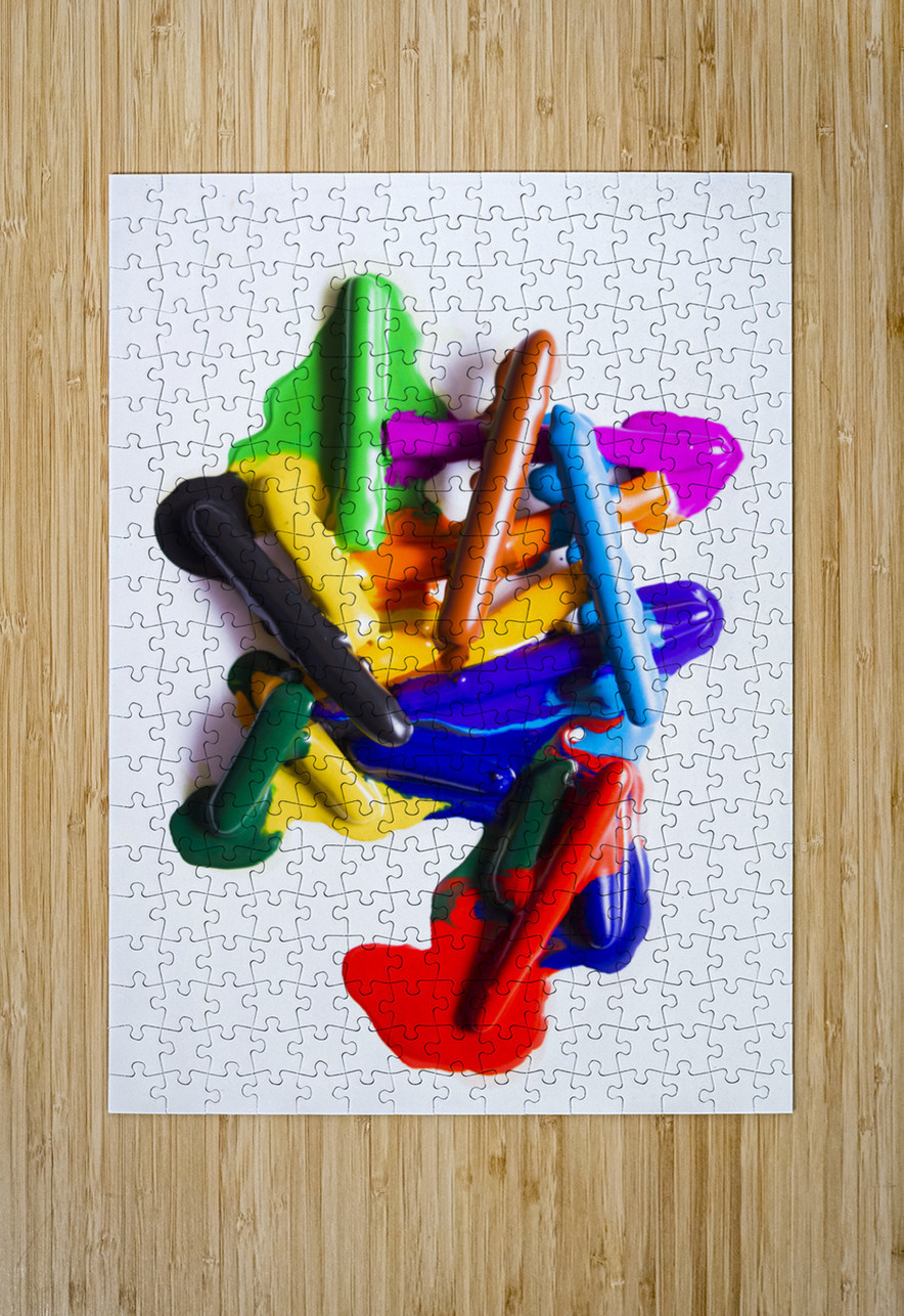 Modern rainbow art Jorgo Puzzle printing