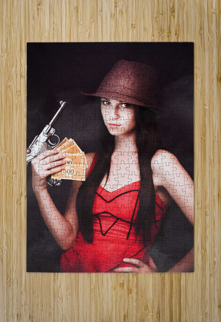 Gangster And Her Gun Jorgo Puzzle printing