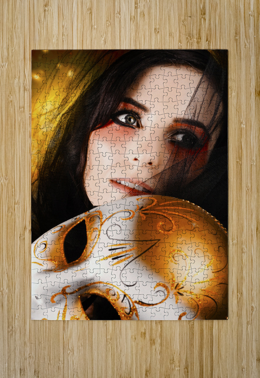 Beautiful Female Performer Face. Perfect Makeup Jorgo Puzzle printing